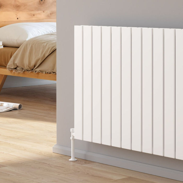 Reina Designer Piatto Horizontal Aluminium Radiator - Unbeatable Bathrooms