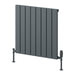 Reina Designer Piatto Horizontal Aluminium Radiator - Unbeatable Bathrooms