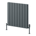 Reina Designer Piatto Horizontal Aluminium Radiator - Unbeatable Bathrooms