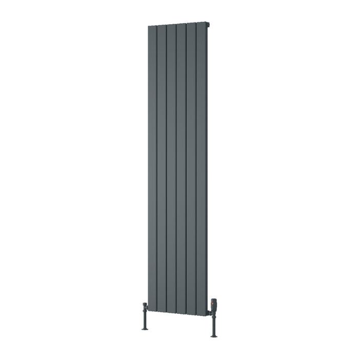 Reina Designer Piatto Vertical Aluminium Radiator - Unbeatable Bathrooms