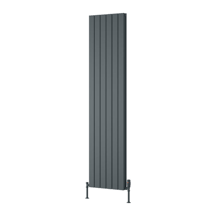 Reina Designer Piatto Vertical Aluminium Radiator - Unbeatable Bathrooms