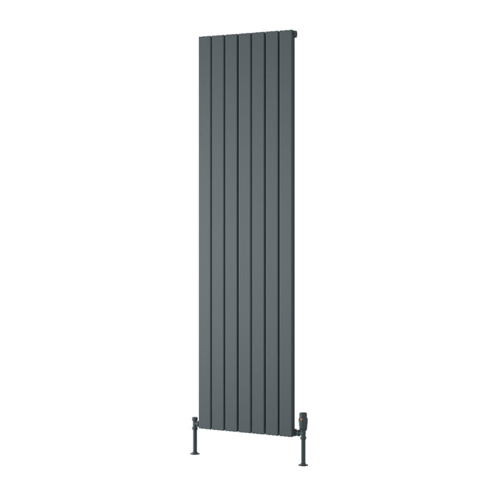 Reina Designer Piatto Vertical Aluminium Radiator - Unbeatable Bathrooms