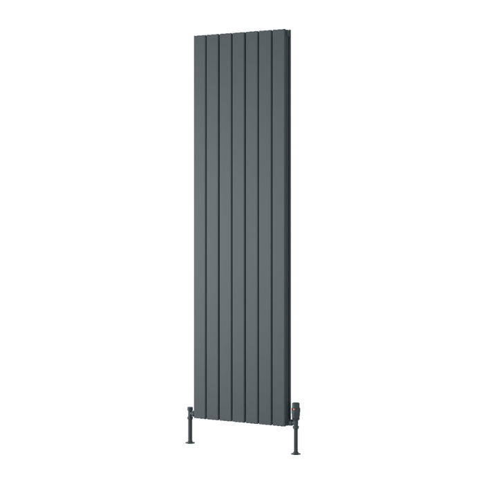 Reina Designer Piatto Vertical Aluminium Radiator - Unbeatable Bathrooms