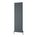 Reina Designer Piatto Vertical Aluminium Radiator - Unbeatable Bathrooms