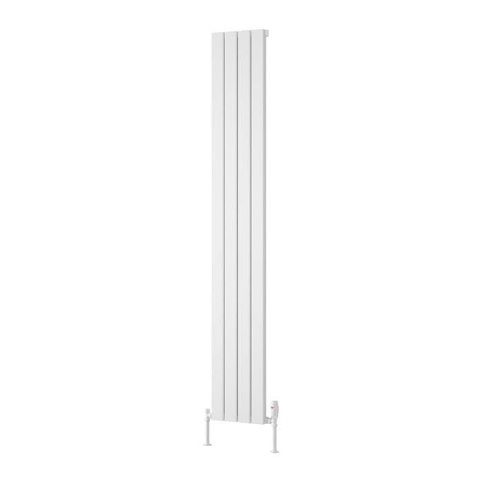 Reina Designer Piatto Vertical Aluminium Radiator - Unbeatable Bathrooms