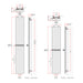 Reina Designer Picoli Aluminium Radiator - Unbeatable Bathrooms
