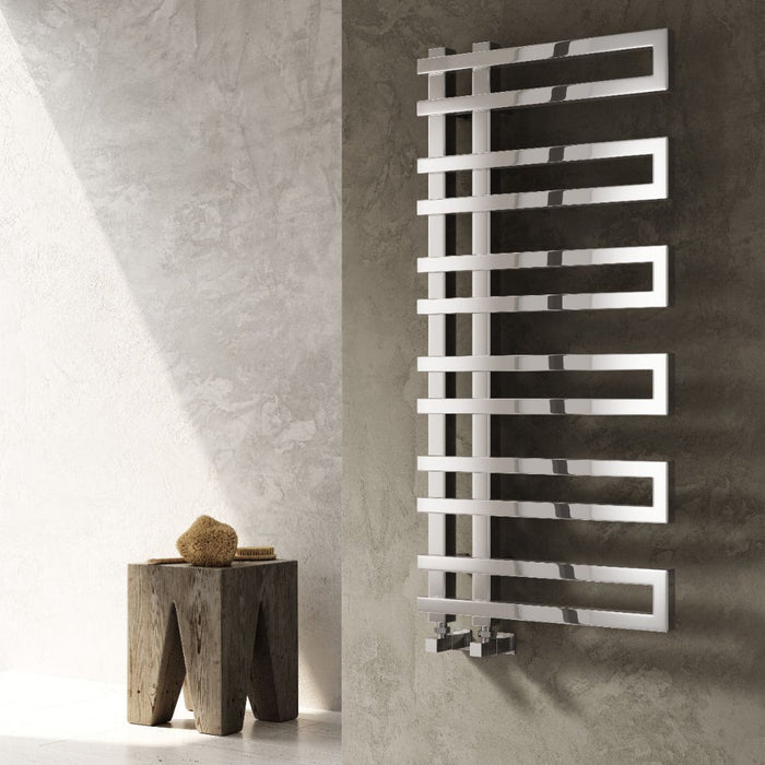 Reina Designer Pietra Mild Steel Towel Rail - Unbeatable Bathrooms