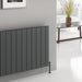 Reina Designer Resia Horizontal Aluminium Radiator - Unbeatable Bathrooms