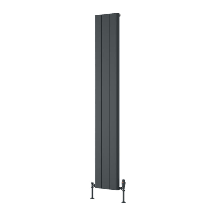 Reina Designer Resia Vertical Aluminium Radiator - Unbeatable Bathrooms