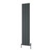 Reina Designer Resia Vertical Aluminium Radiator - Unbeatable Bathrooms