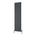 Reina Designer Resia Vertical Aluminium Radiator - Unbeatable Bathrooms