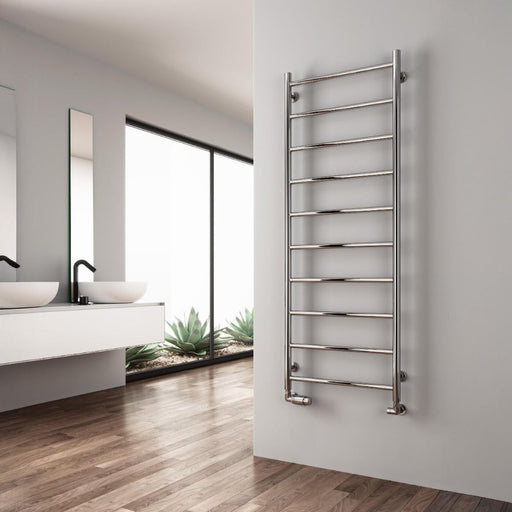 Reina Designer Savio Stainless Steel Towel Rail - Unbeatable Bathrooms