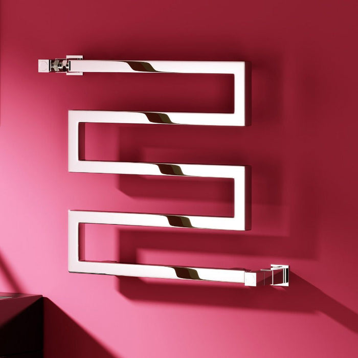 Reina Designer Serpe Mild Steel Towel Rail - Unbeatable Bathrooms