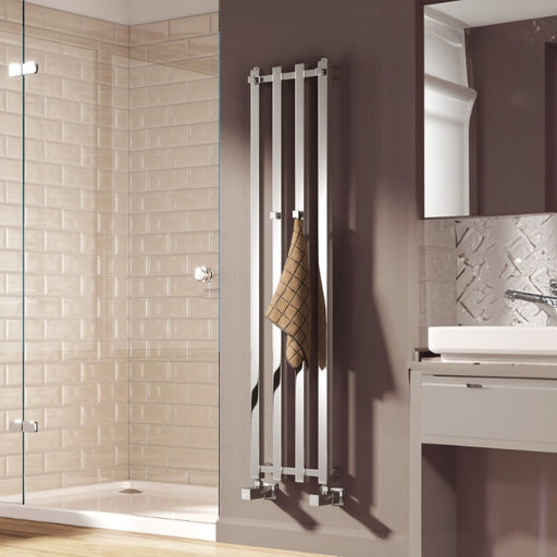 Reina Designer Todi Mild Steel Towel Rail - Unbeatable Bathrooms