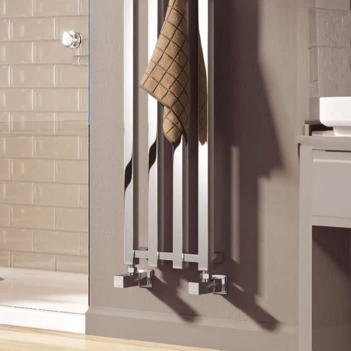 Reina Designer Todi Mild Steel Towel Rail - Unbeatable Bathrooms