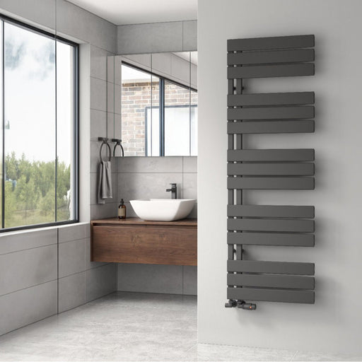 Reina Designer Vada Aluminium Towel Rail - Unbeatable Bathrooms
