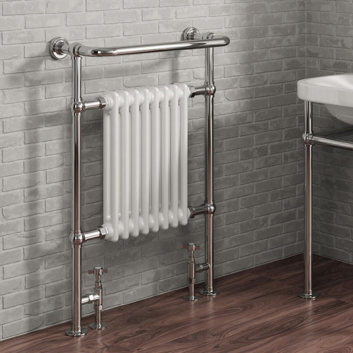 Reina Designer Victoria Mild Steel Towel Rail - Unbeatable Bathrooms