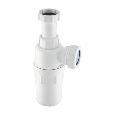 McAlpine C10AR 1½" x 75mm Water Seal Resealing Adjustable Inlet Bottle Trap With Multifit Outlet - Unbeatable Bathrooms