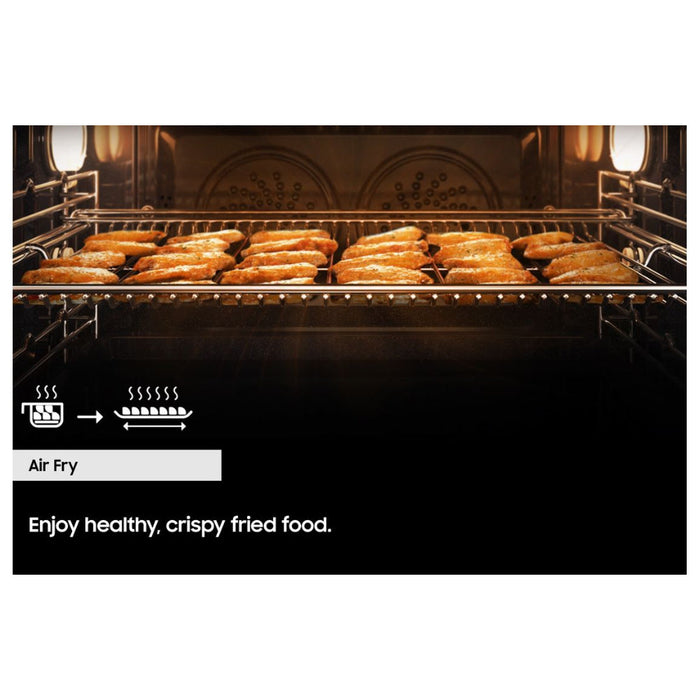 Samsung Bespoke Series 4 NV7B42205AK/U4 Oven with Dual Cook - Black Glass - Unbeatable Bathrooms