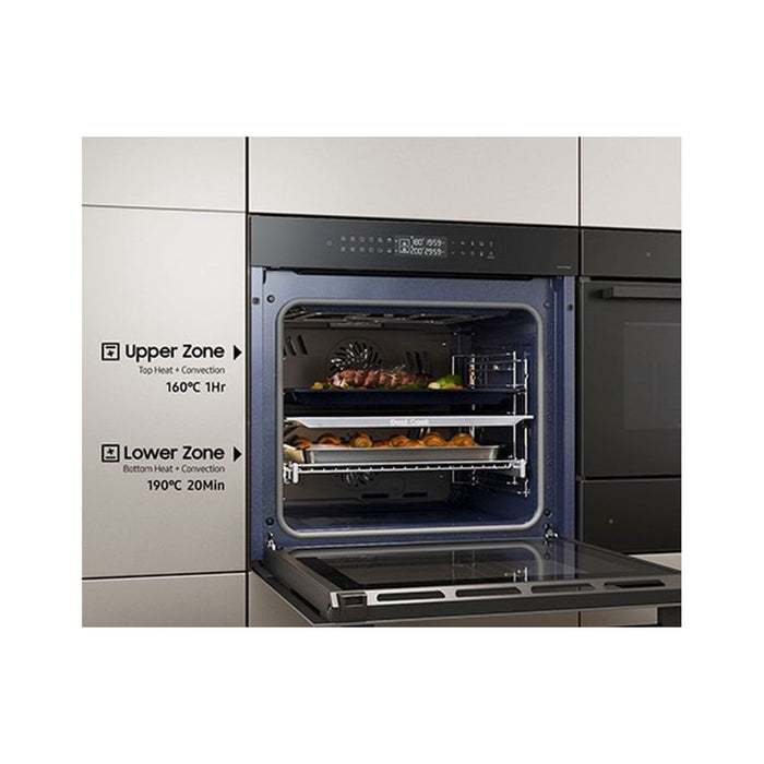 Samsung Bespoke Series 4 NV7B42503AK/U4 Oven with Dual Cook - Black Glass - Unbeatable Bathrooms