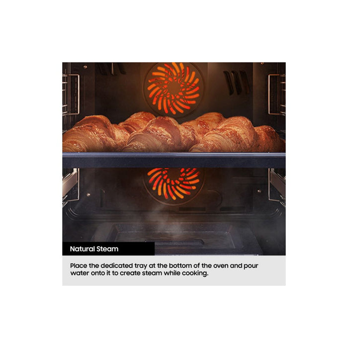 Samsung Bespoke Series 4 NV7B42503AK/U4 Oven with Dual Cook - Black Glass - Unbeatable Bathrooms