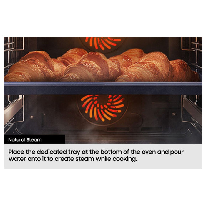 Samsung Bespoke Series 4 NV7B4355VAK/U4 Oven with Dual Cook Flex - Black Glass - Unbeatable Bathrooms