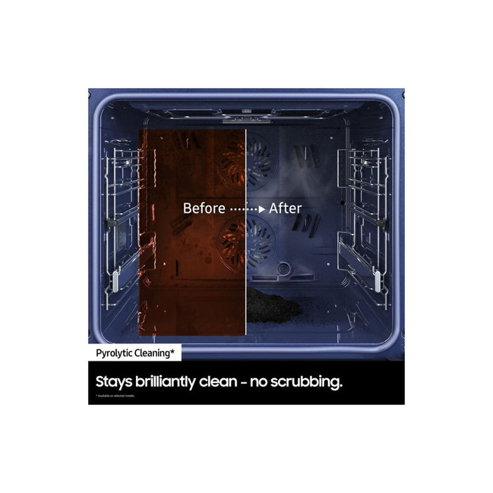 Samsung Bespoke Series 4 NV7B4355VAK/U4 Oven with Dual Cook Flex - Black Glass - Unbeatable Bathrooms