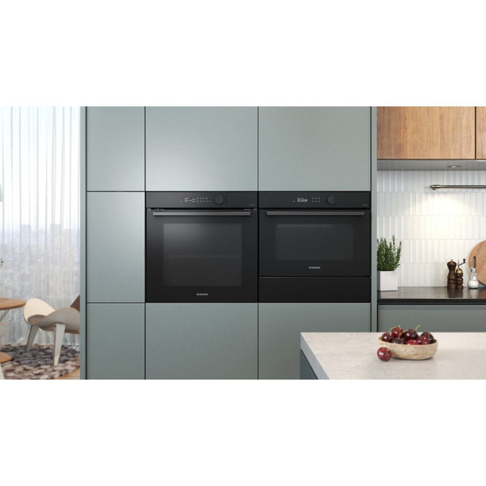 Samsung Bespoke Series 5 NV7B5675WAK/U4 Oven with Dual Cook - Black Glass - Unbeatable Bathrooms