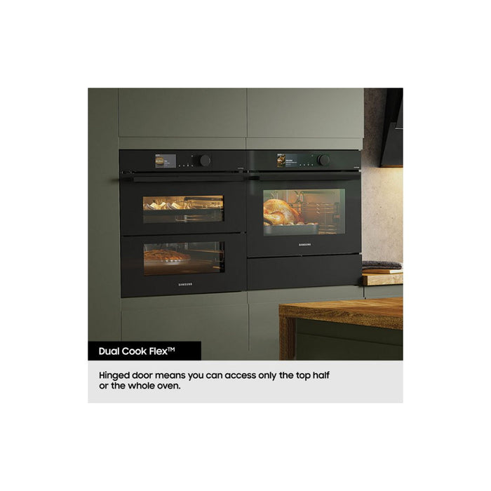 Samsung Bespoke Series 5 NV7B5775XAK/U4 Oven with Dual Cook Flex - Black Glass - Unbeatable Bathrooms