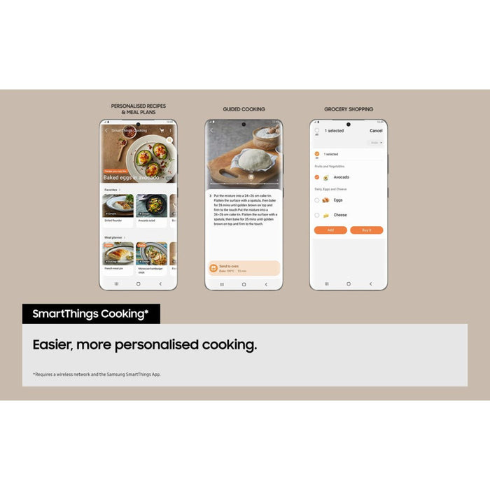 Samsung Bespoke Series 6 NQ5B6753CAK/U4 Combination Microwave Oven - Black Glass - Unbeatable Bathrooms