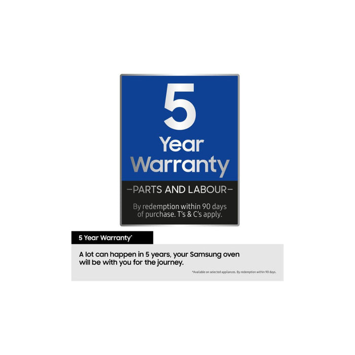 Samsung Bespoke Series 7 NQ5B7993AAK/U4 Compact Steam Combination Oven - Black Glass - Unbeatable Bathrooms