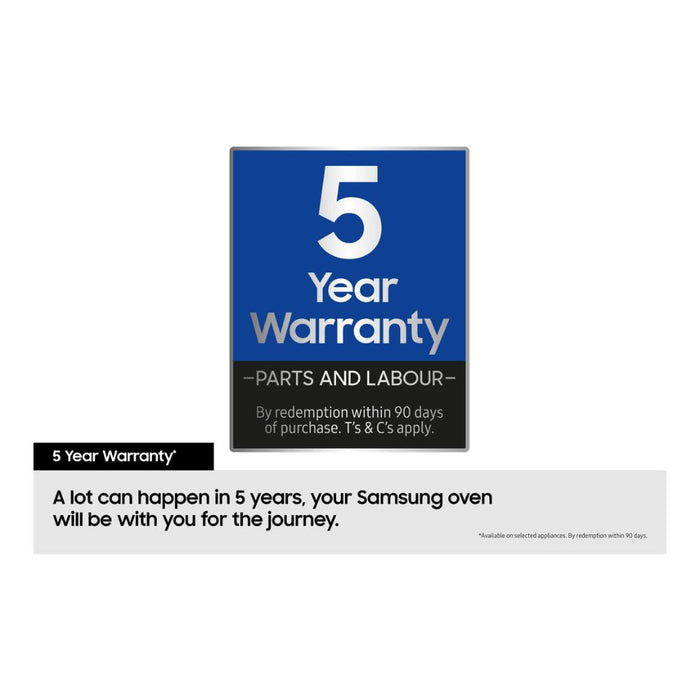 Samsung Bespoke Series 7 NV7B7997AAK/U4 Oven with Dual Cook - Black Glass - Unbeatable Bathrooms