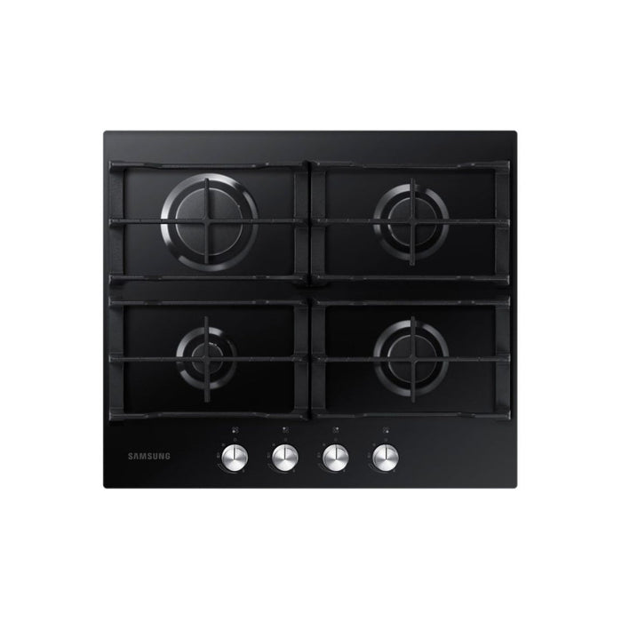 Samsung NA64D3000AK/U1 60cm Gas on Glass Hob - Black Glass - Unbeatable Bathrooms