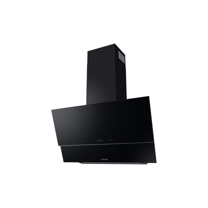 Samsung NK24C9804VB/UR Angled Chimney Hood - Black - Unbeatable Bathrooms