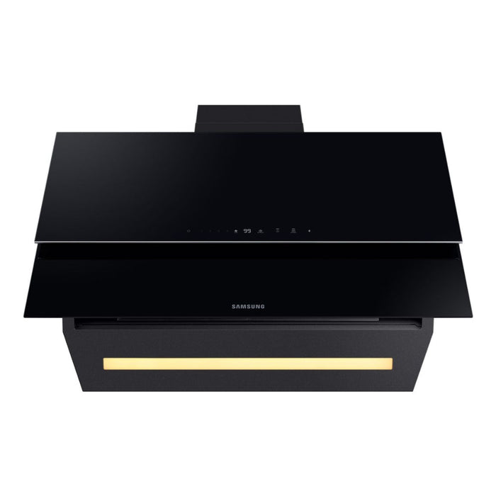 Samsung NK24C9804VB/UR Angled Chimney Hood - Black - Unbeatable Bathrooms