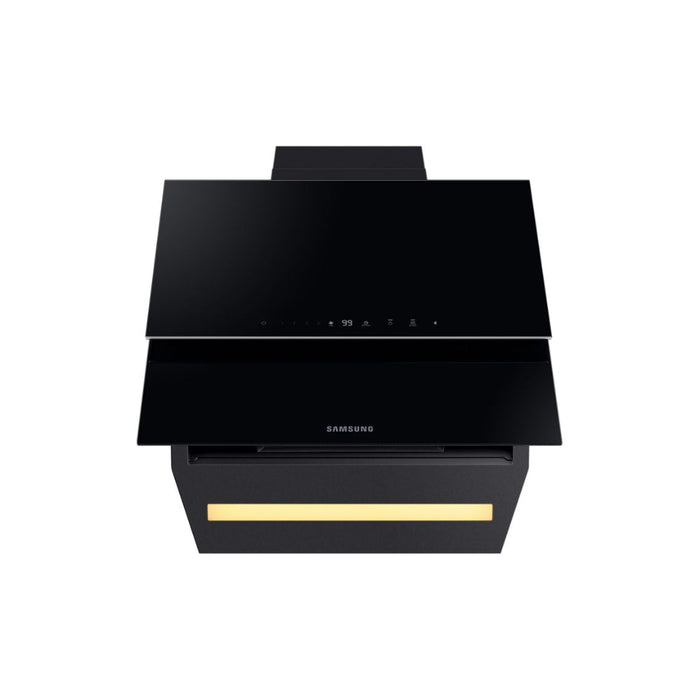 Samsung NK24C9804VB/UR Angled Chimney Hood - Black - Unbeatable Bathrooms