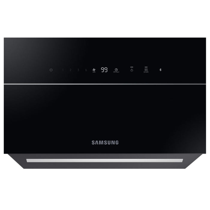 Samsung NK24C9804VB/UR Angled Chimney Hood - Black - Unbeatable Bathrooms