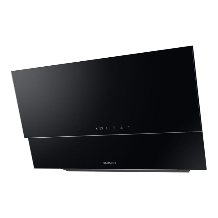 Samsung NK24C9804VB/UR Angled Chimney Hood - Black - Unbeatable Bathrooms