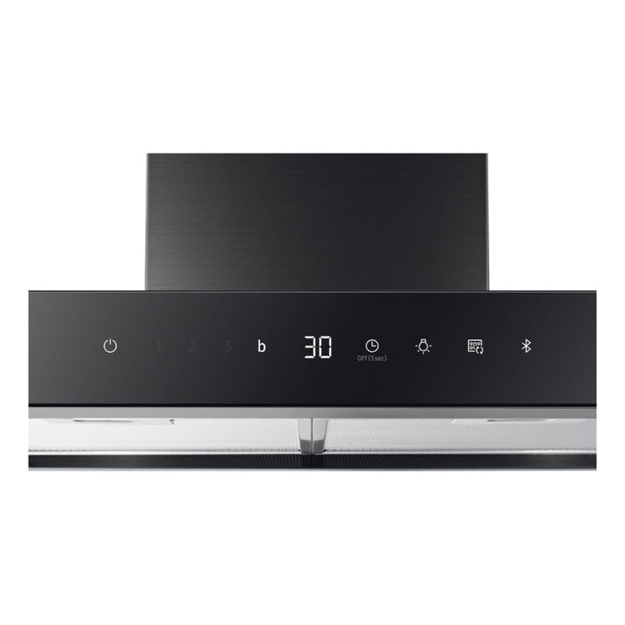 Samsung NK36C5703TM/UR Box Chimney Hood - Black Steel - Unbeatable Bathrooms