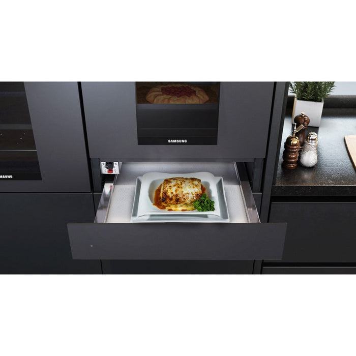 Samsung NL20T8100WK/UR 14cm Warming Drawer - Black Glass - Unbeatable Bathrooms