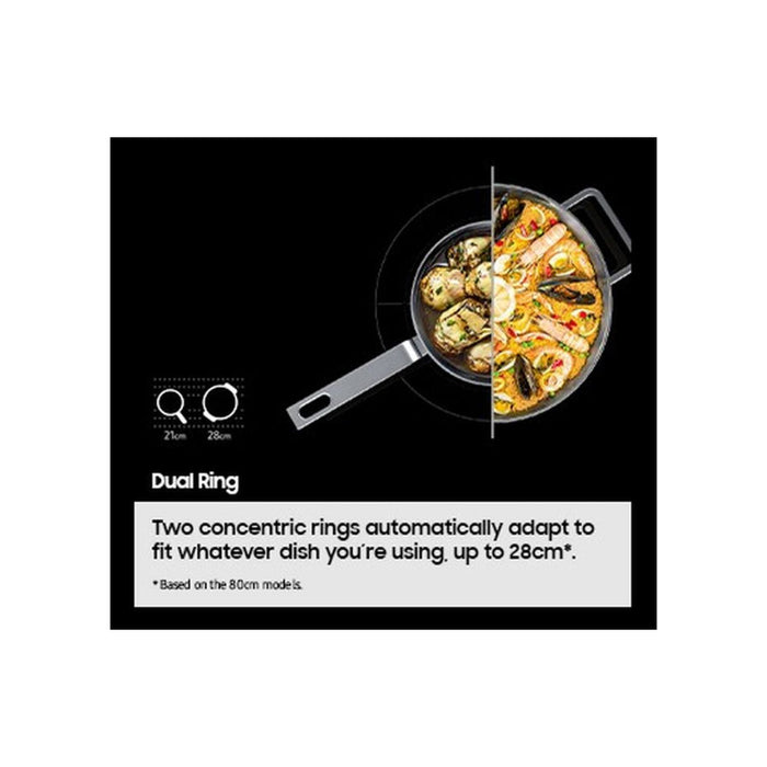 Samsung Series 5 NZ84C5047GK/U1 80cm Slim Induction Hob w/Flex Zone - Black - Unbeatable Bathrooms