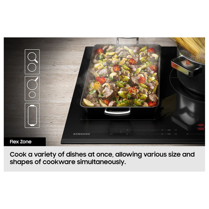 Samsung Series 5 NZ84C5047GK/U1 80cm Slim Induction Hob w/Flex Zone - Black - Unbeatable Bathrooms
