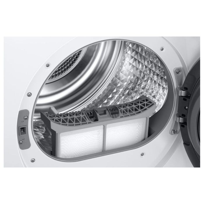 Samsung Series 7 DV90T6240LE/S1 F/S 9kg Heat Pump Condenser Dryer - White - Unbeatable Bathrooms