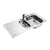 Armitage Shanks Sandringham Inset Stainless Steel Kitchen Sink Pack with Drainer and Sandringham Single Lever Mixer - Unbeatable Bathrooms