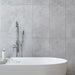 Splendour Agora 300x600 Light Grey Gloss Marble Effect Ceramic Decor Wall Tiles - Unbeatable Bathrooms