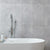 Splendour Agora 300x600 Light Grey Gloss Marble Effect Ceramic Decor Wall Tiles - Unbeatable Bathrooms