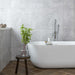 Splendour Agora 300x600 Light Grey Gloss Marble Effect Ceramic Decor Wall Tiles - Unbeatable Bathrooms