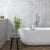 Splendour Agora 300x600 Light Grey Gloss Marble Effect Ceramic Decor Wall Tiles - Unbeatable Bathrooms