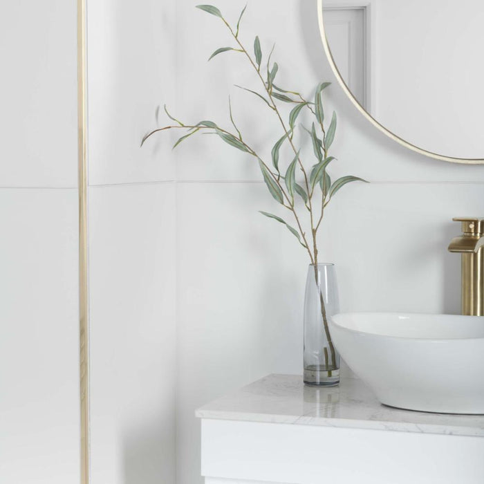 Splendour Alaska 1200x600 Mate White Matt Tiles - Unbeatable Bathrooms