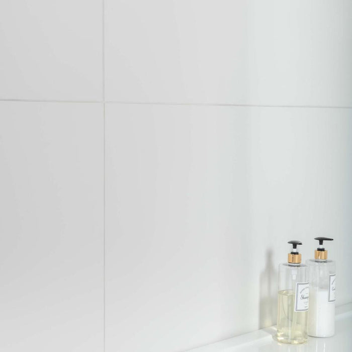 Splendour Alaska 1200x600 Mate White Matt Tiles - Unbeatable Bathrooms